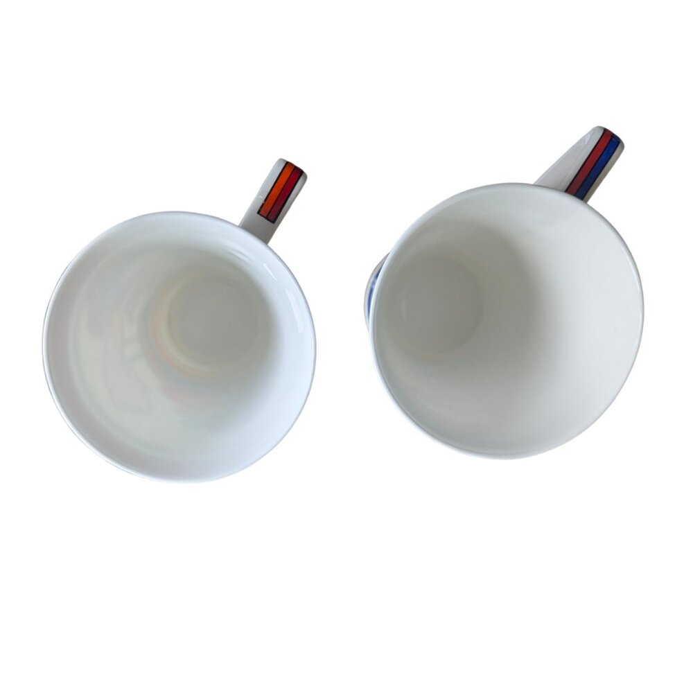 Pair of Vintage Wren Sunburst Art Deco Style 2 Mugs - Picture 5 of 8